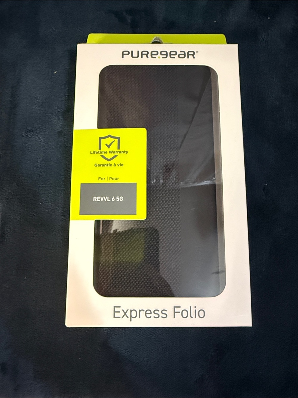 Express Folio Case for REVEL 6 5G — Black